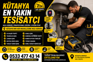 Kütahya en yakın tesisatçı ve su tesisatçısı hizmeti